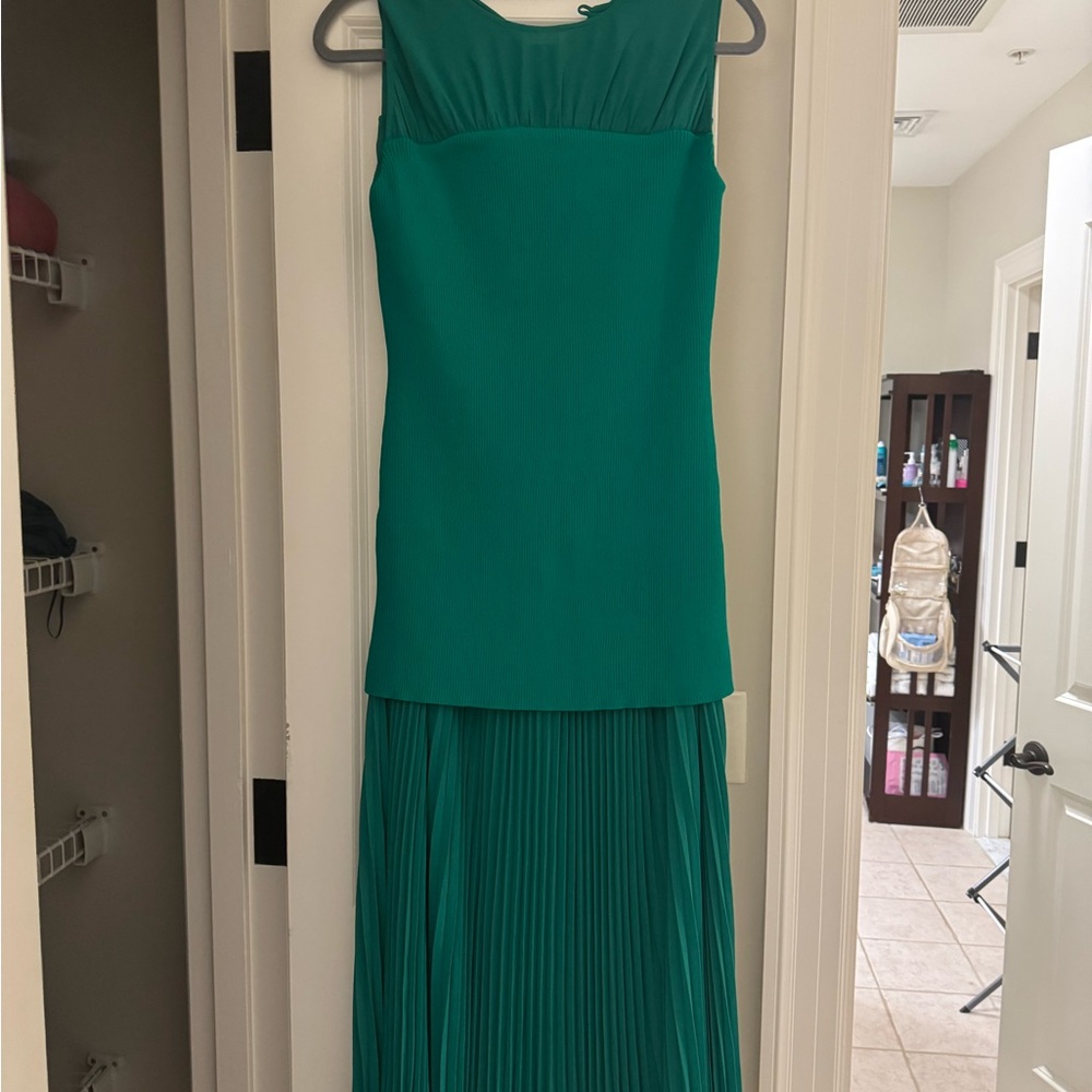 Anthropologie Kelly Green Maxi Dress